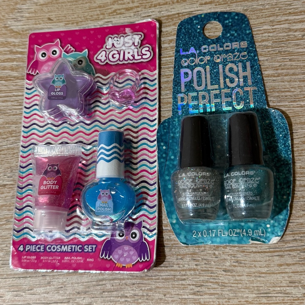 L.A. Colors Color Craze Polish Perfect Set & 4 Piece cosmetic set